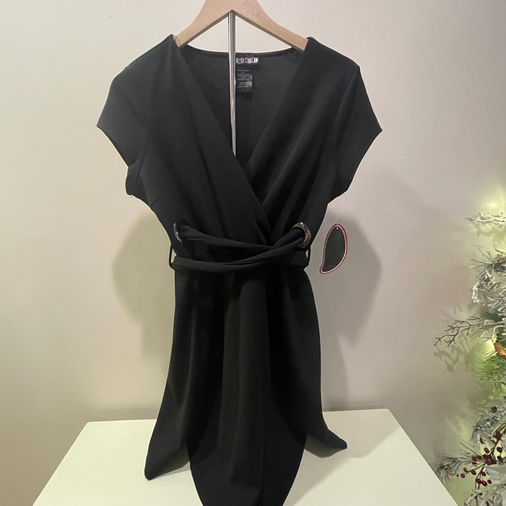 Paper Doll Black Asymmetrical Dress